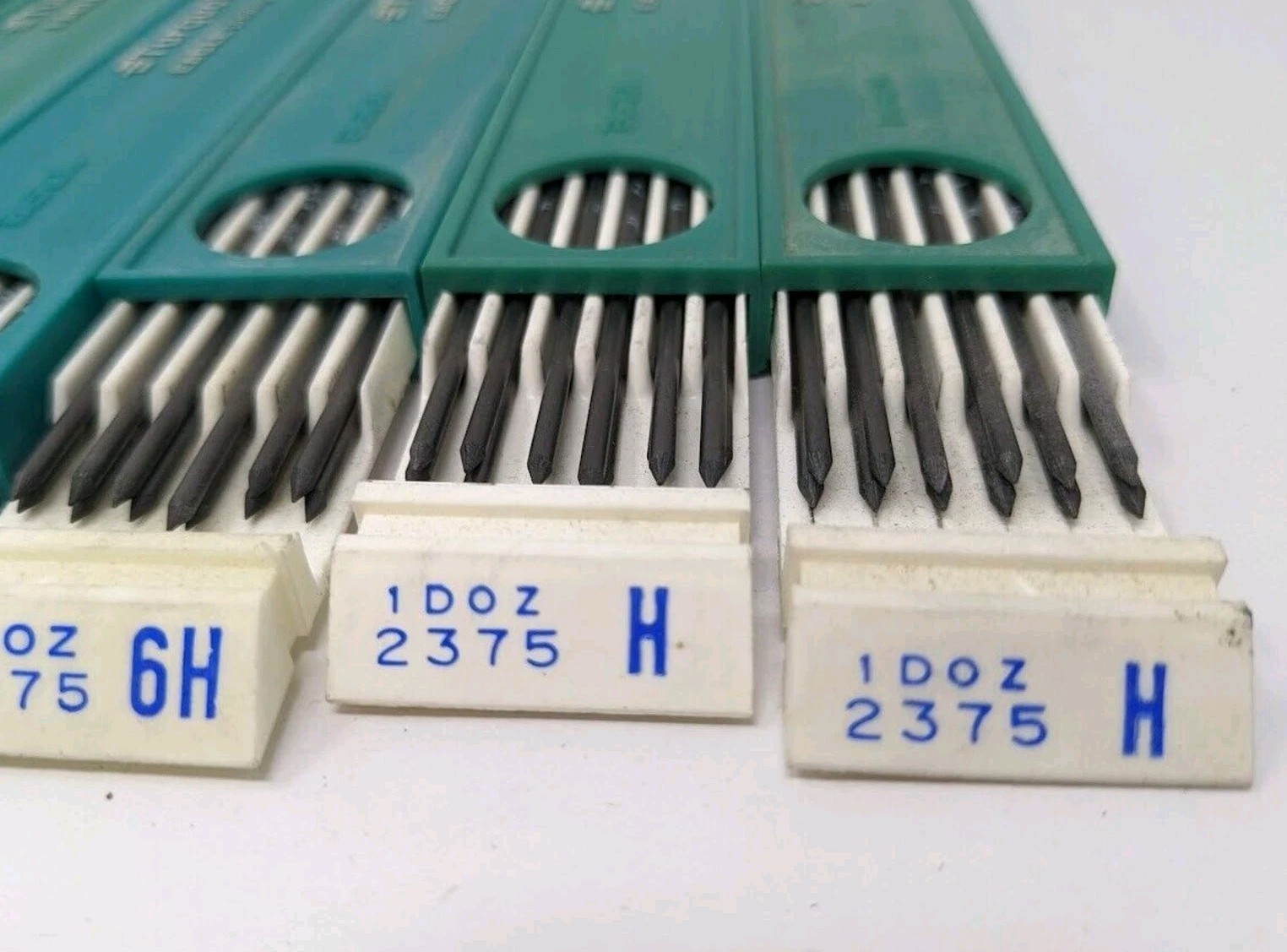 Vintage Berol Turquoise Eagle Drawing Leads 2375H 2375 6H Packs (Lot of 6)