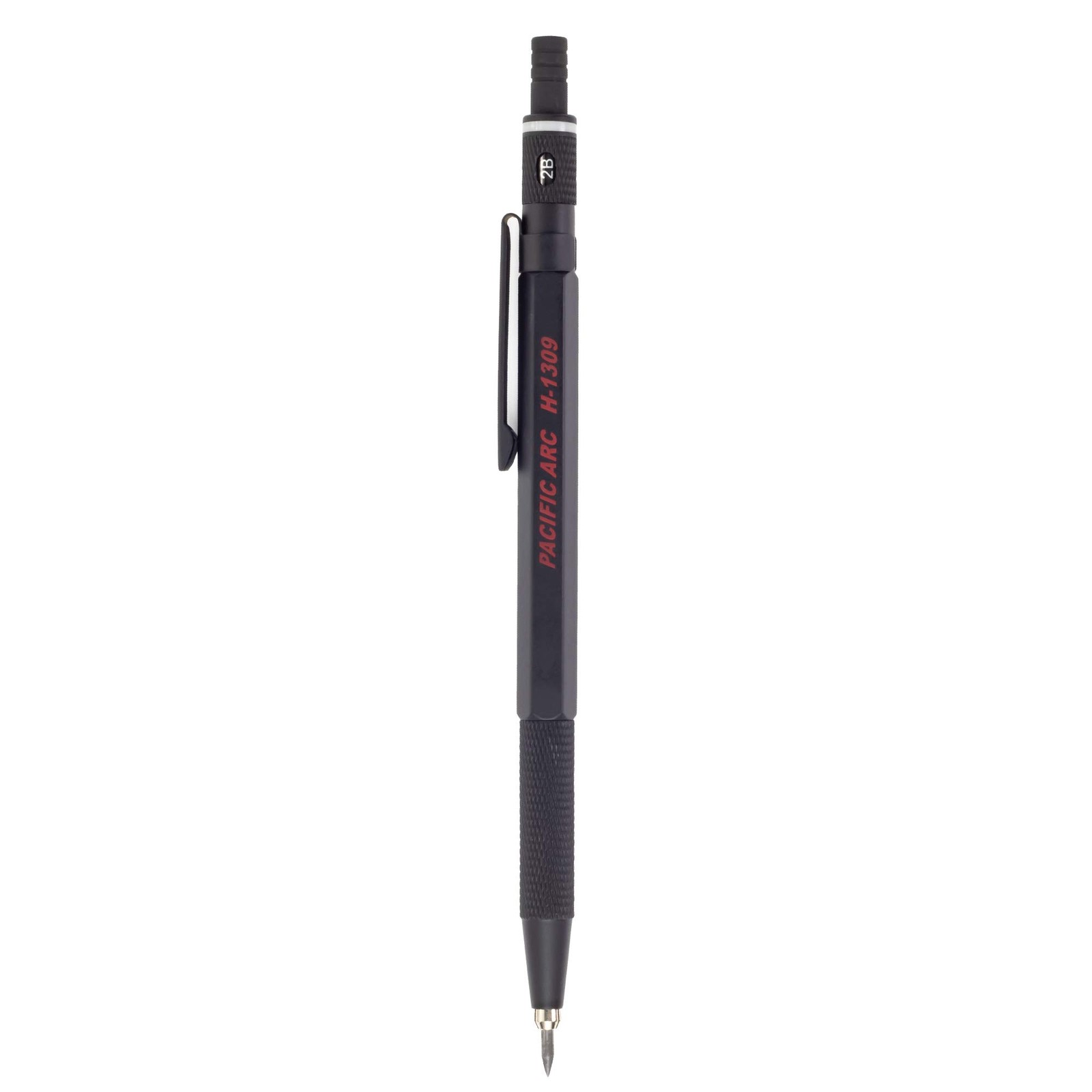 Premium Gravity Feed Technical Lead Holder All Metal Black 2 mm