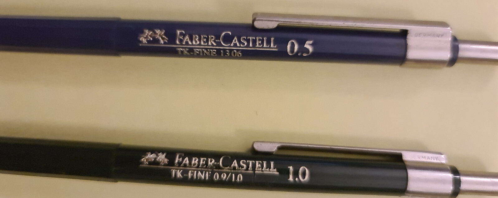 2 items*Vintage 90s FABER CASTELL TK-FINE mechanical pencil lead eraser 1.0/05mm