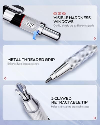 Nicpro 6PCS Art Mechanical Pencil Set w/ Case