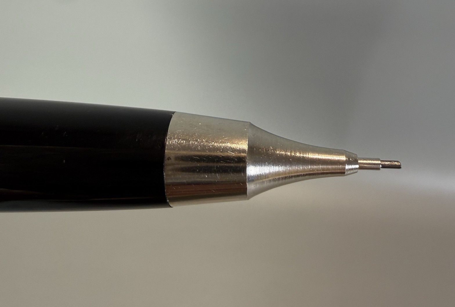 Vtg Pentel P300 Big Pencil 0.7mm Mechanical Drafting Japan Black Silver Tone
