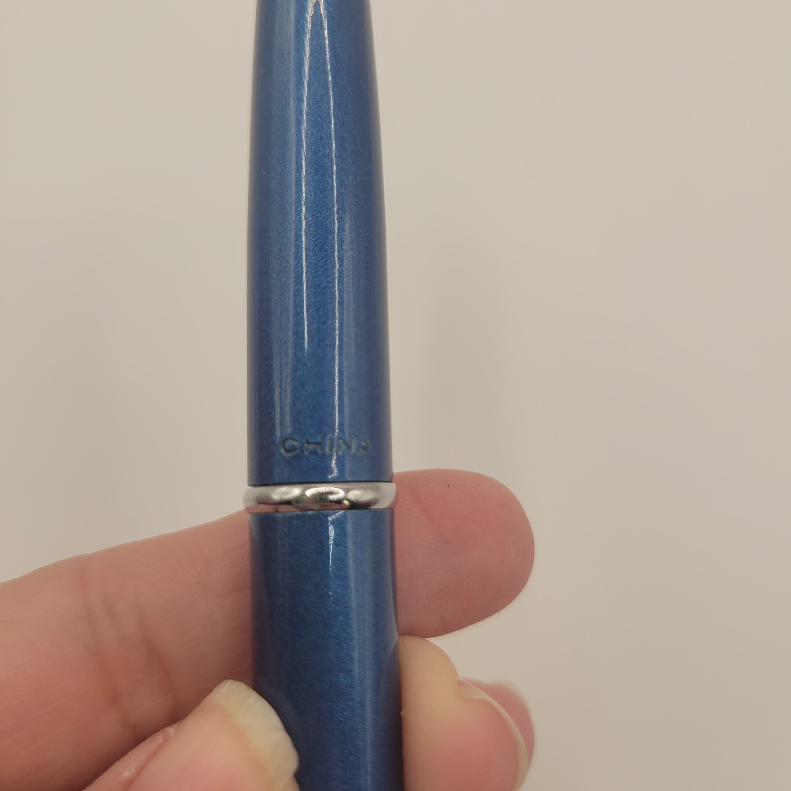 Vintage Parker Blue Chrome Silver Mechanical Pencil Works