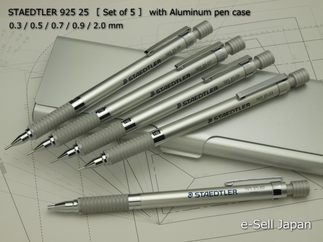 STAEDTLER graphit Drafting Mechanical pencil 925 25 .3/.5/.7/.9/2.0 and Pen Case