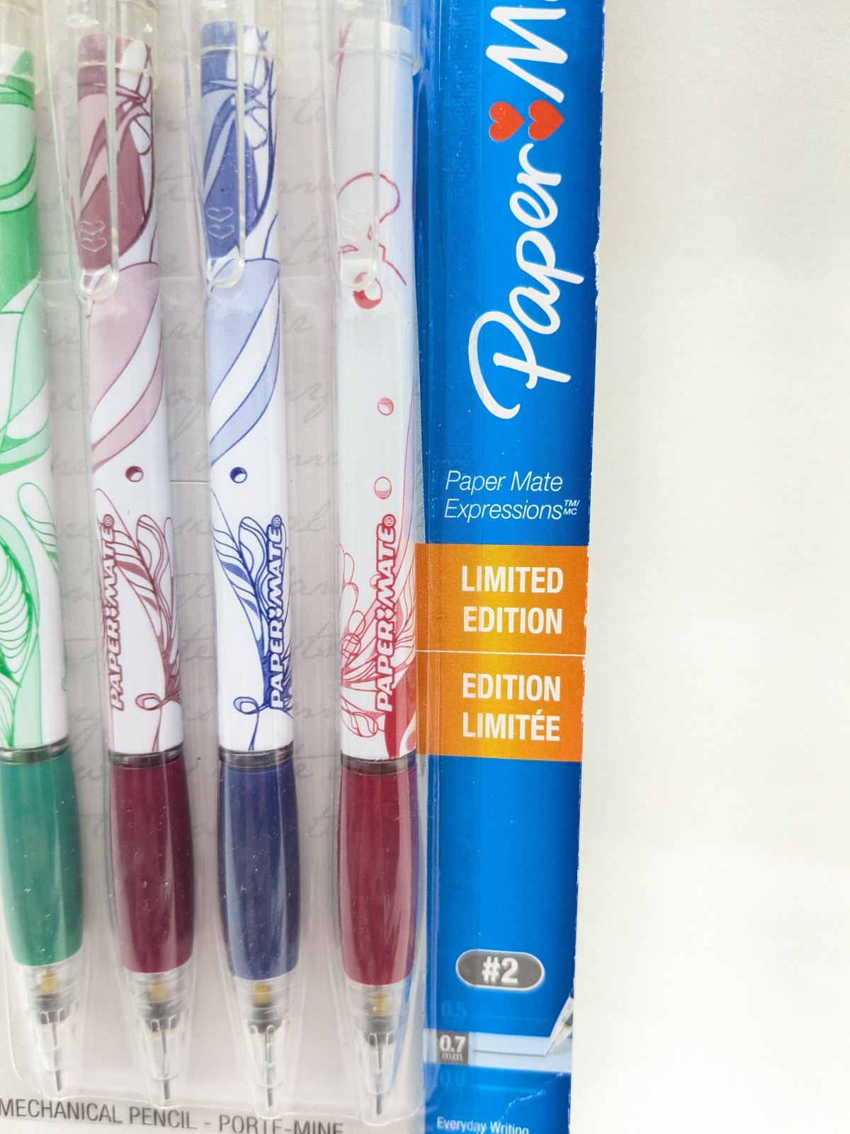 Paper Mate EXPRESSIONS Mechanical Click Pencil HB #2 0.7 mm 61408 New Limited Ed