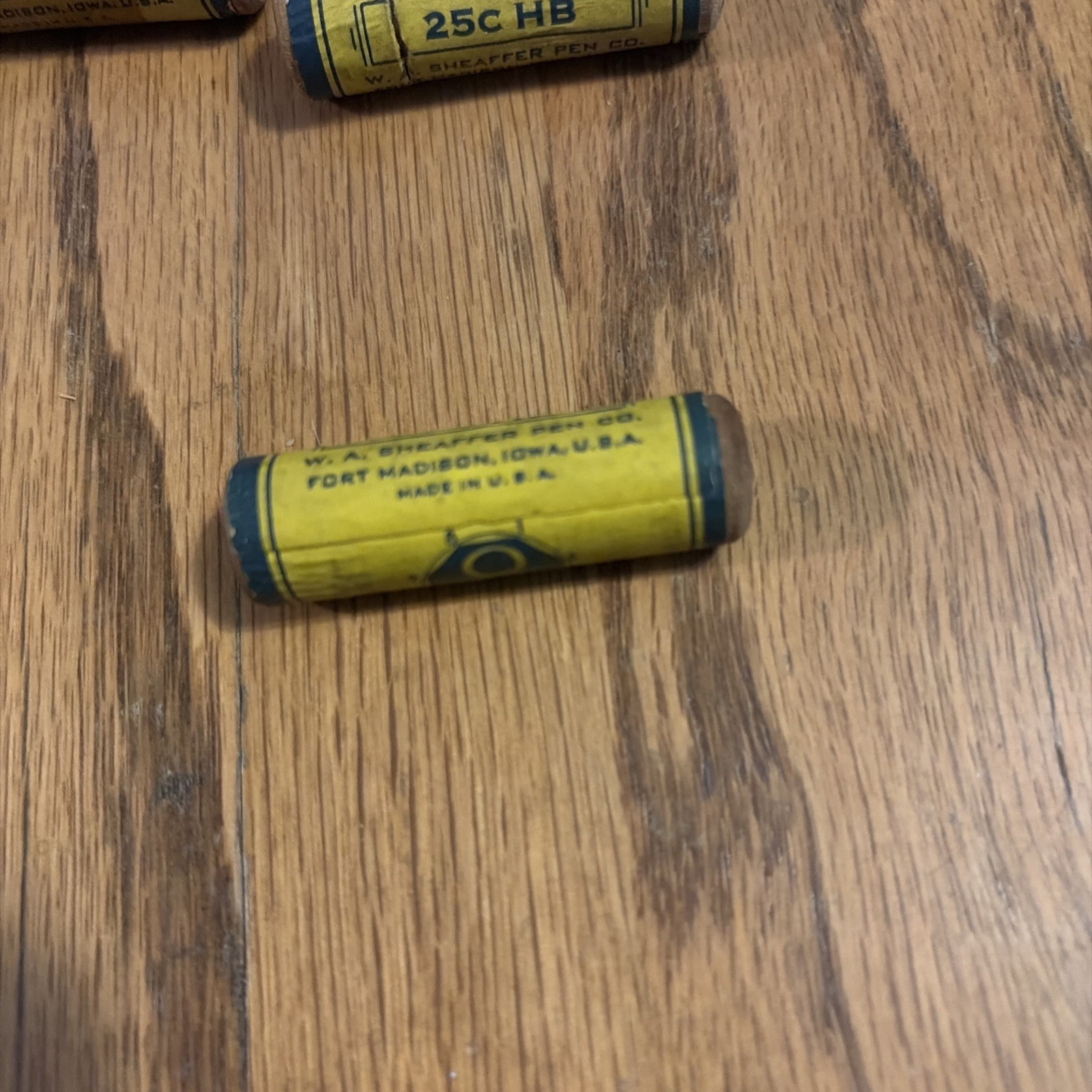 4 Vintage Scheaffers Pencil Lead Wooden Container 25c HB See Description