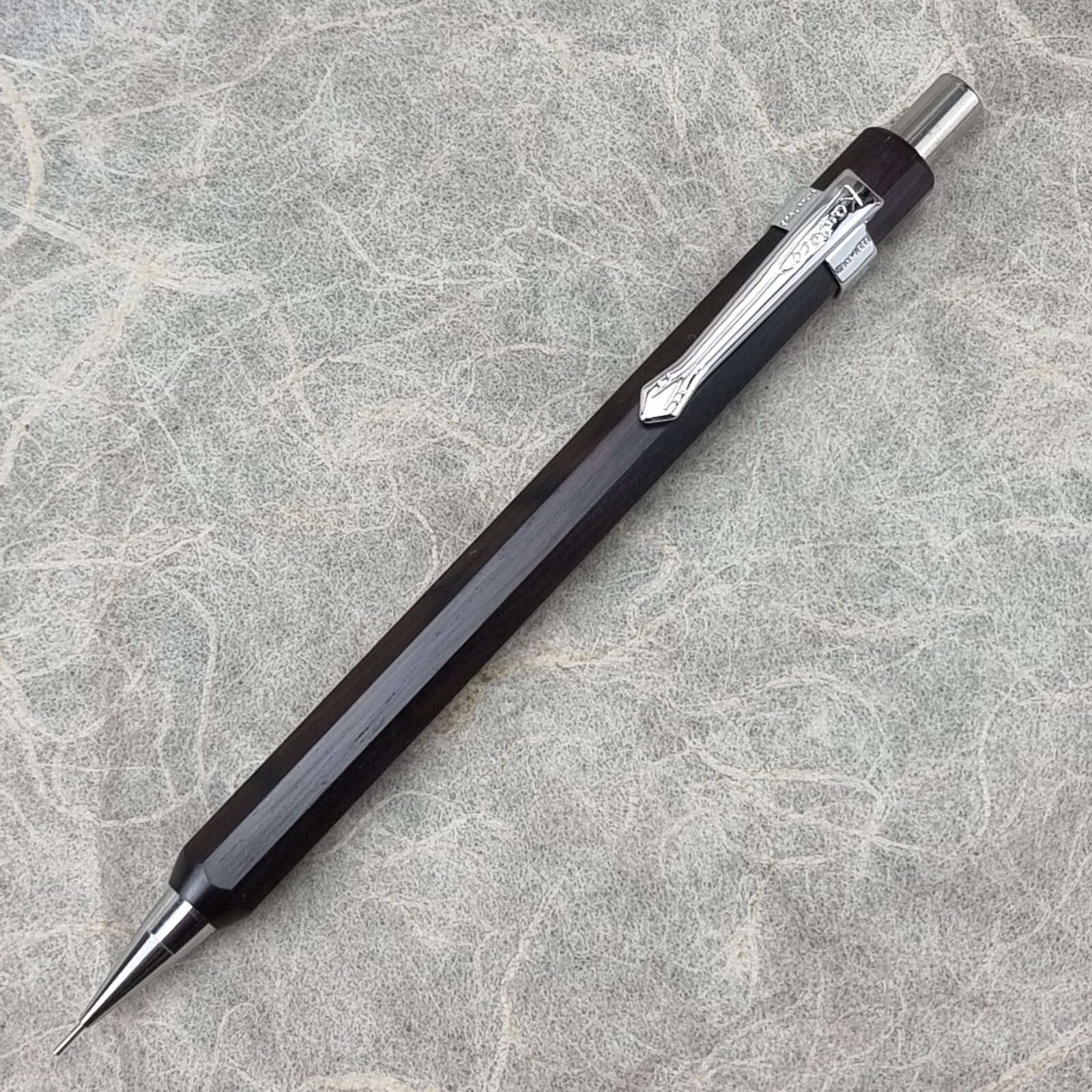 Hand Crafted Pentel P-205(0.5mm) Mechanical Pencil with Octagonal Wood Barrel