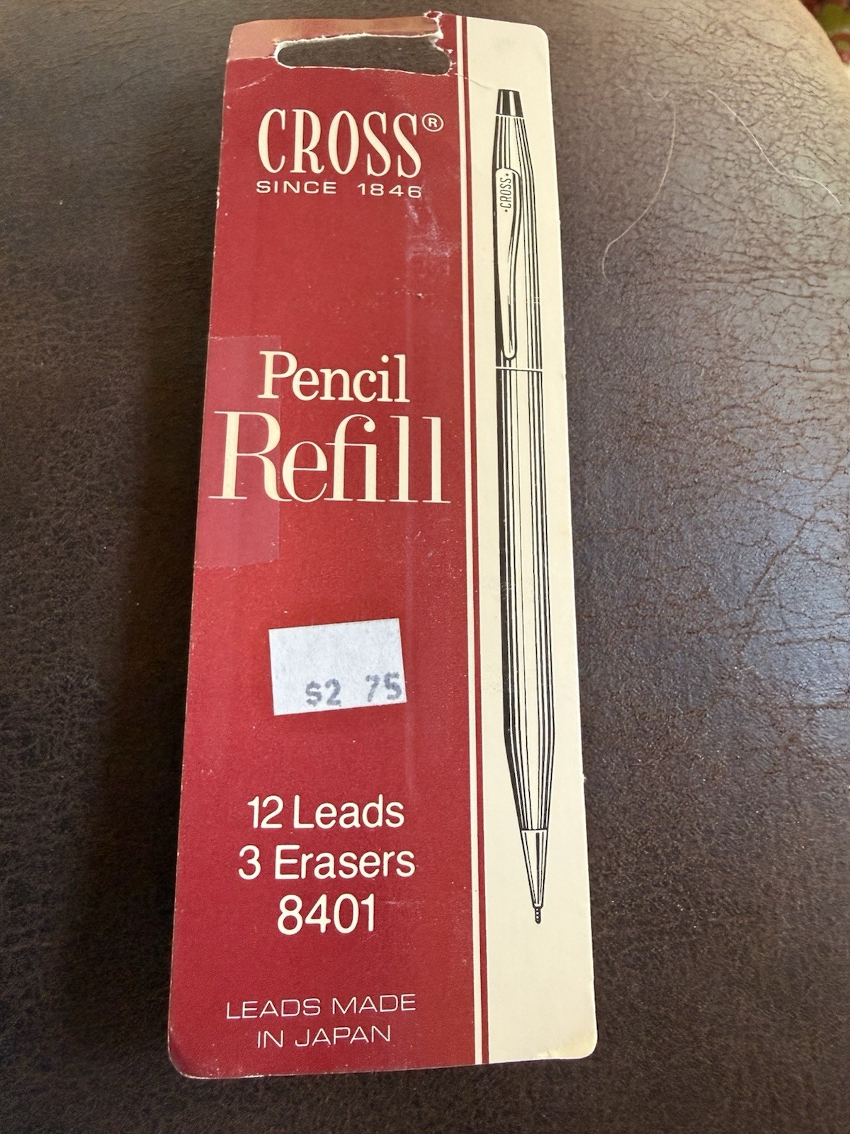 Cross 0.9 mm Pencil Lead Refills & Erasers #8401 12 Lead And 3 Erasers New