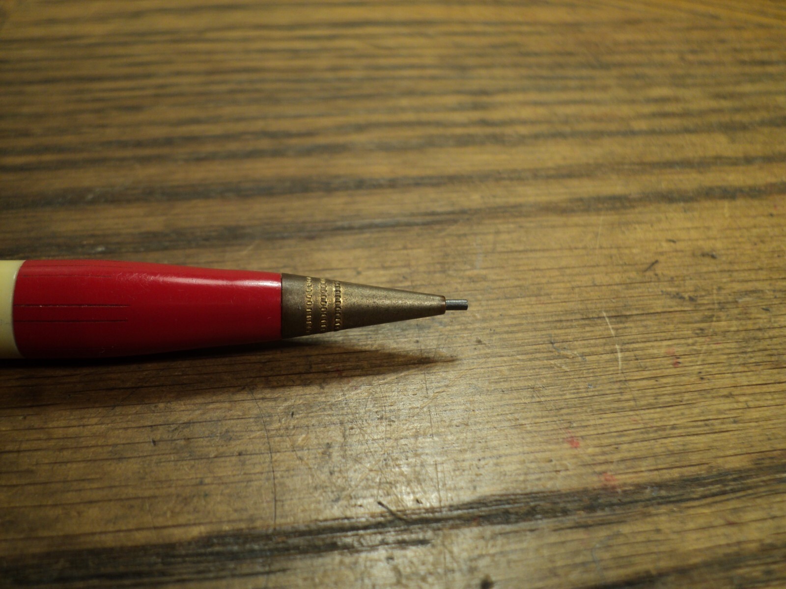 Vintage Ritepoint Mechanical Pencil Albatros Granular 5-3/8″ Clear Top B