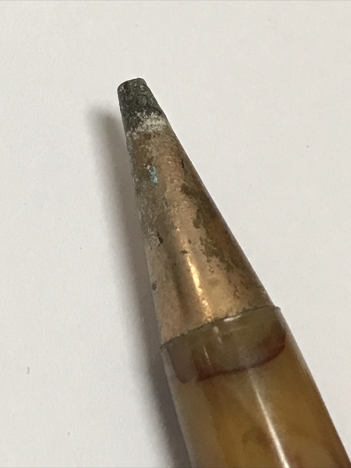 AMBASSADOR VINTAGE ROLLED GOLD MECHANICAL PENCIL SWIRLED LUCITE *PARTS ONLY*