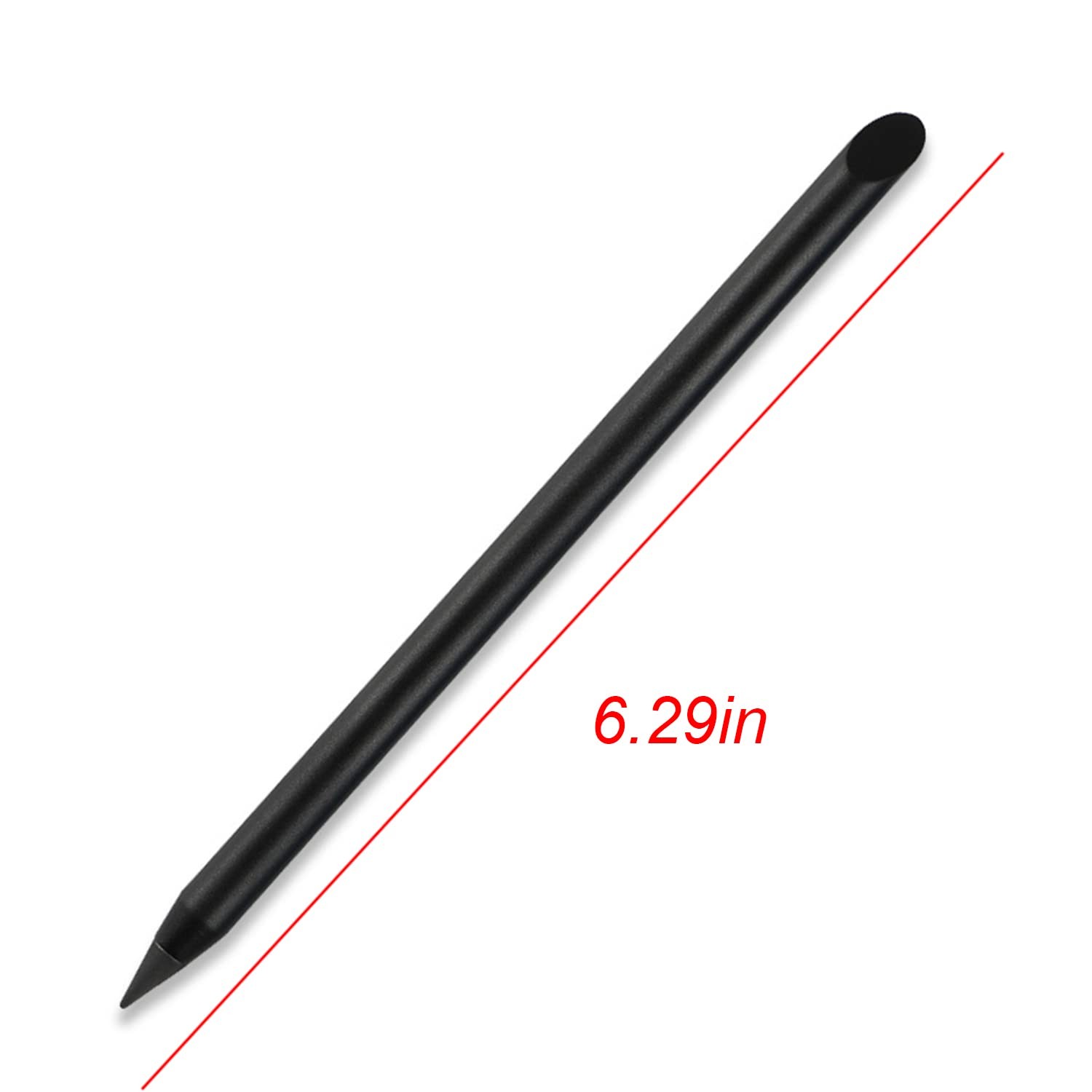 2Pcs Metal Inkless Pencil with BONUS 2 Replaceable Nibs, Metal Inkless Pen Eras