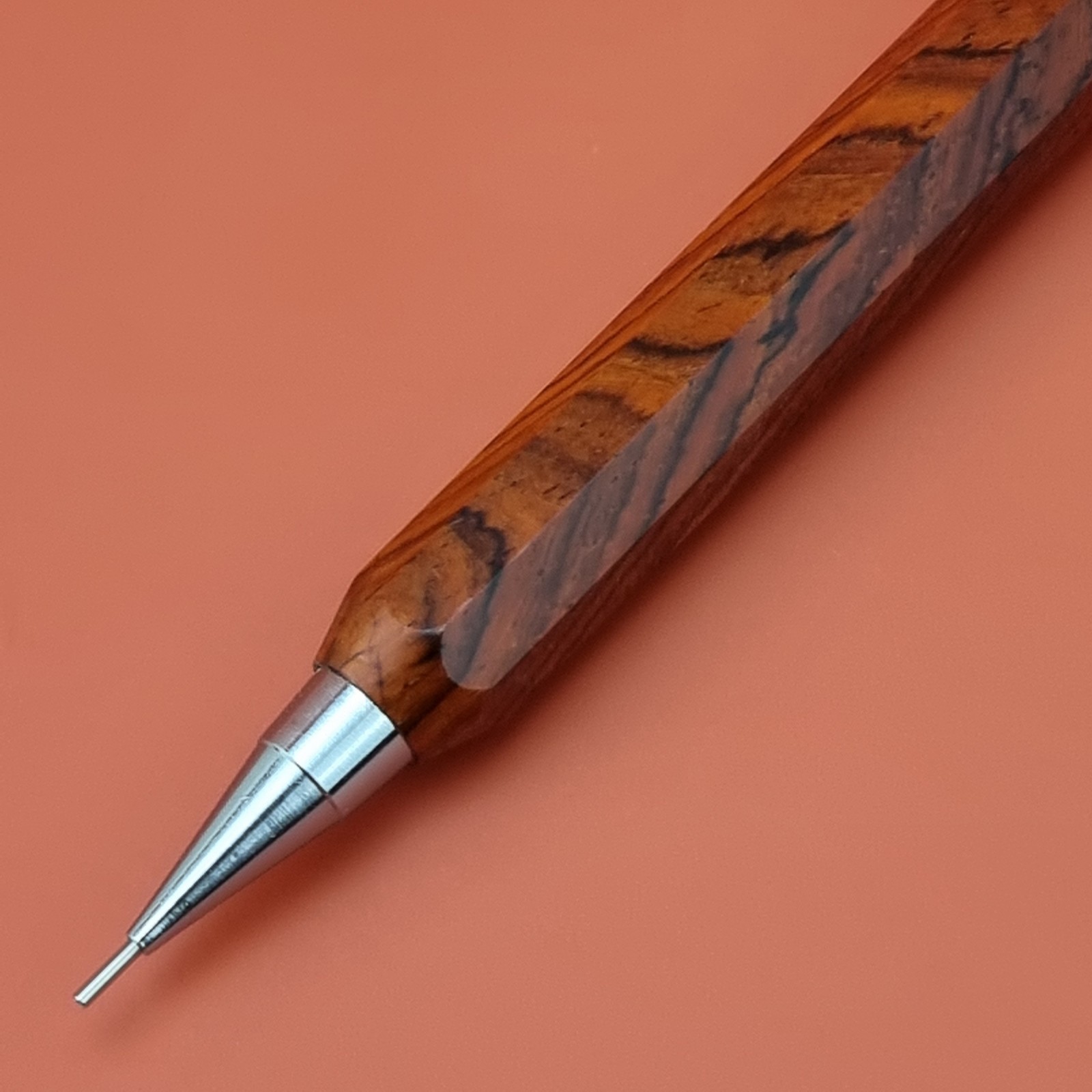 Hand Crafted Pentel PG5 Mechanical Pencil with Octagonal Wood Barrel
