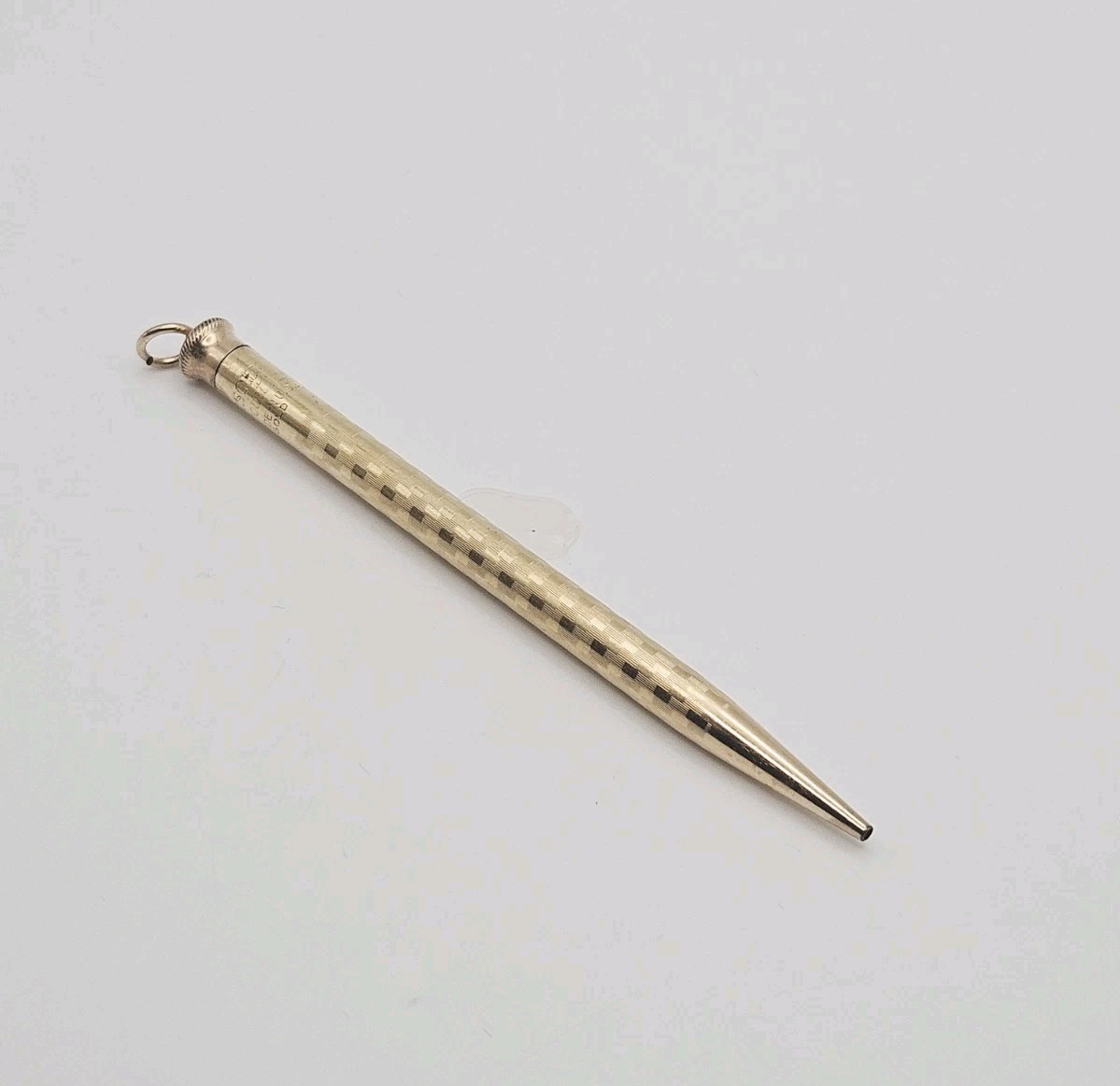 Ingersoll USA Redi-point 14k Gold Filled Textured Checkerboard Mechanical Pencil