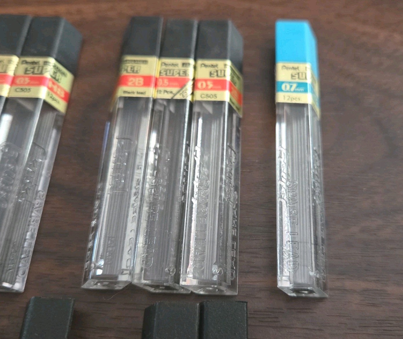 Vintage Lot of Pentel Lead Refills & Erasers