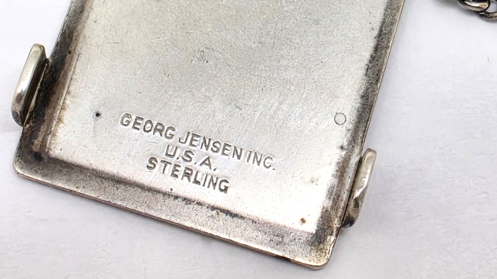 VINTAGE GEORG JENSEN TULIP STERLING SILVER MINI NOTEPAD & MECHANICAL PENCIL