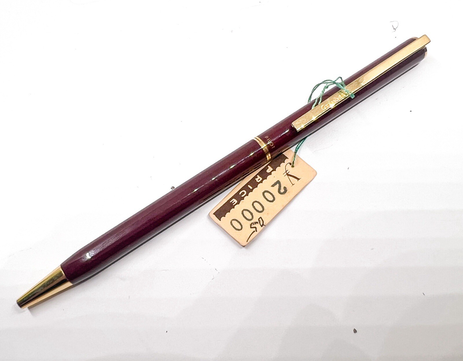 Mint pilot grandee Burgundy Brass Mechanical Pencil Double Twist retractable tip