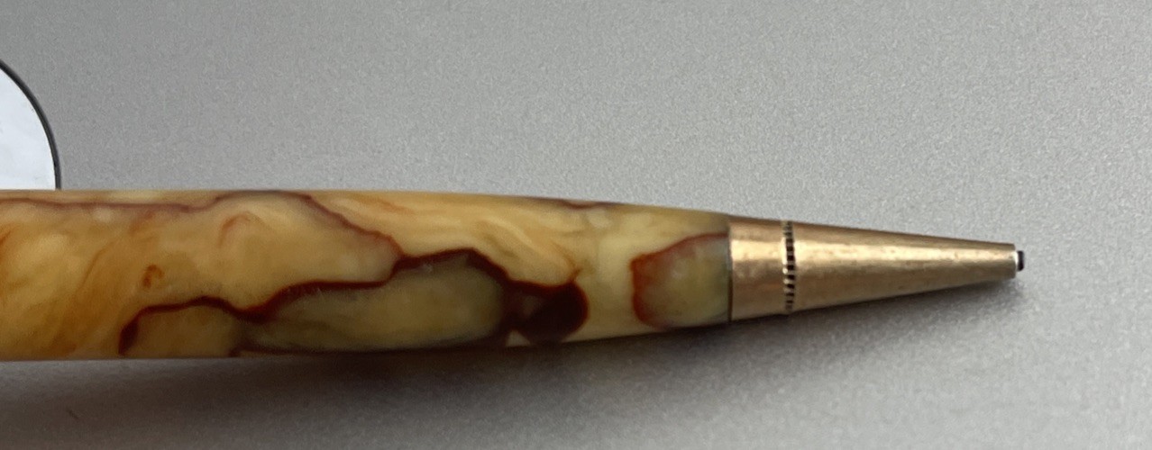Vintage Parker Duofold Mechanical Pencil Twist Gold Accent -Working