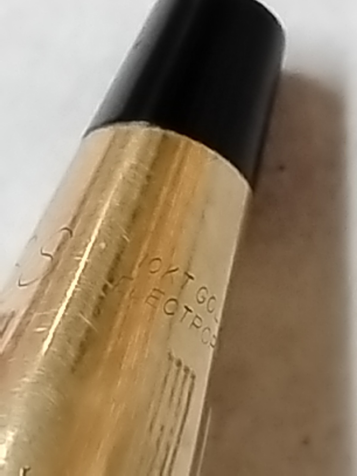 VTG Cross 10k Gold Filled Pencil with J&L Steel Logo Works-sm Dent L0#