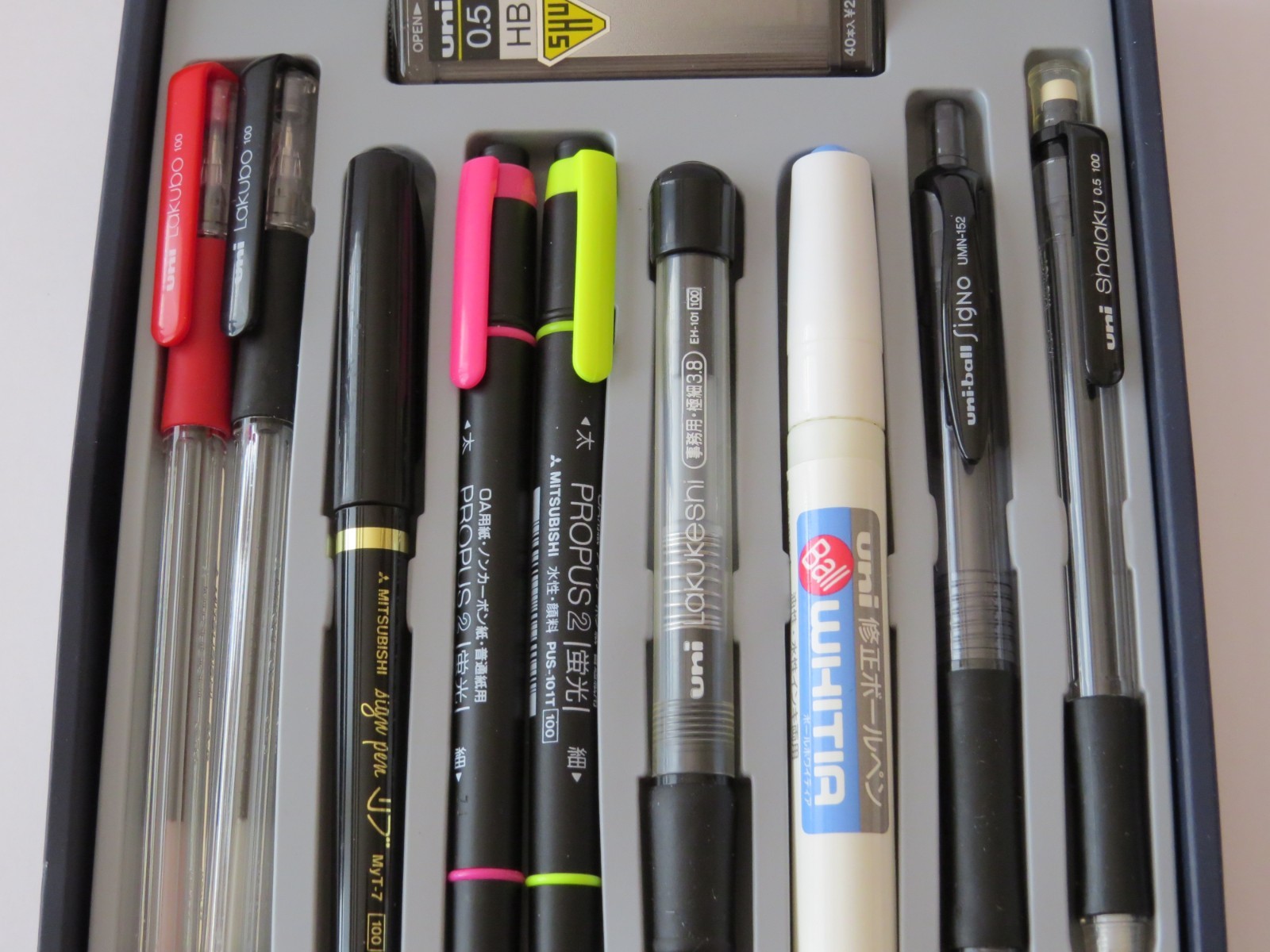 MITSUBISHI Pencil Co., Ltd. Uni Whole Set of Writing Kit KFW-1503 (10 items)