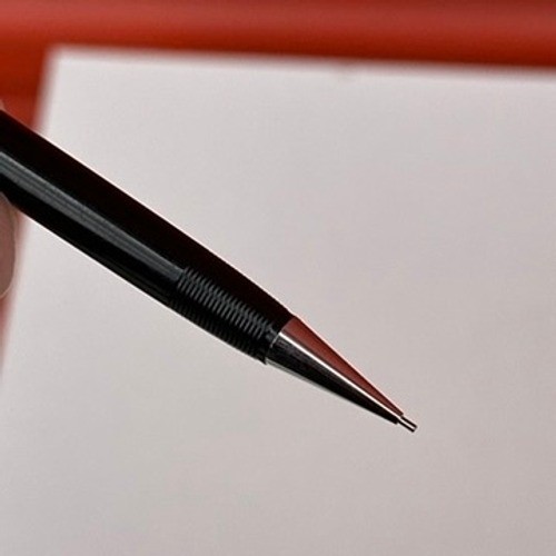Vintage Pentel P225 Mechanical Pencil 0.5mm Black Japan with Eraser Case