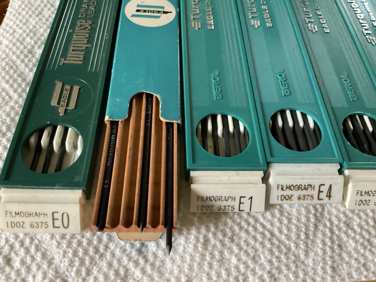 Turquoise Berol Drawing Leads 2375 & 6375 Asst.Quantities Lot 9 Pkgs