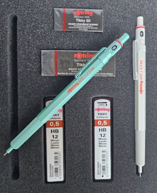 rOtring 600 Mechanical Pencil 0.5mm Limited Edition (Mint, White) / Tracking