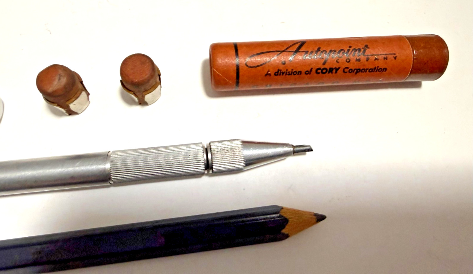Vintage Mixed Lot Drafting Lead Holder Pencil Erasers Autopoint Leads