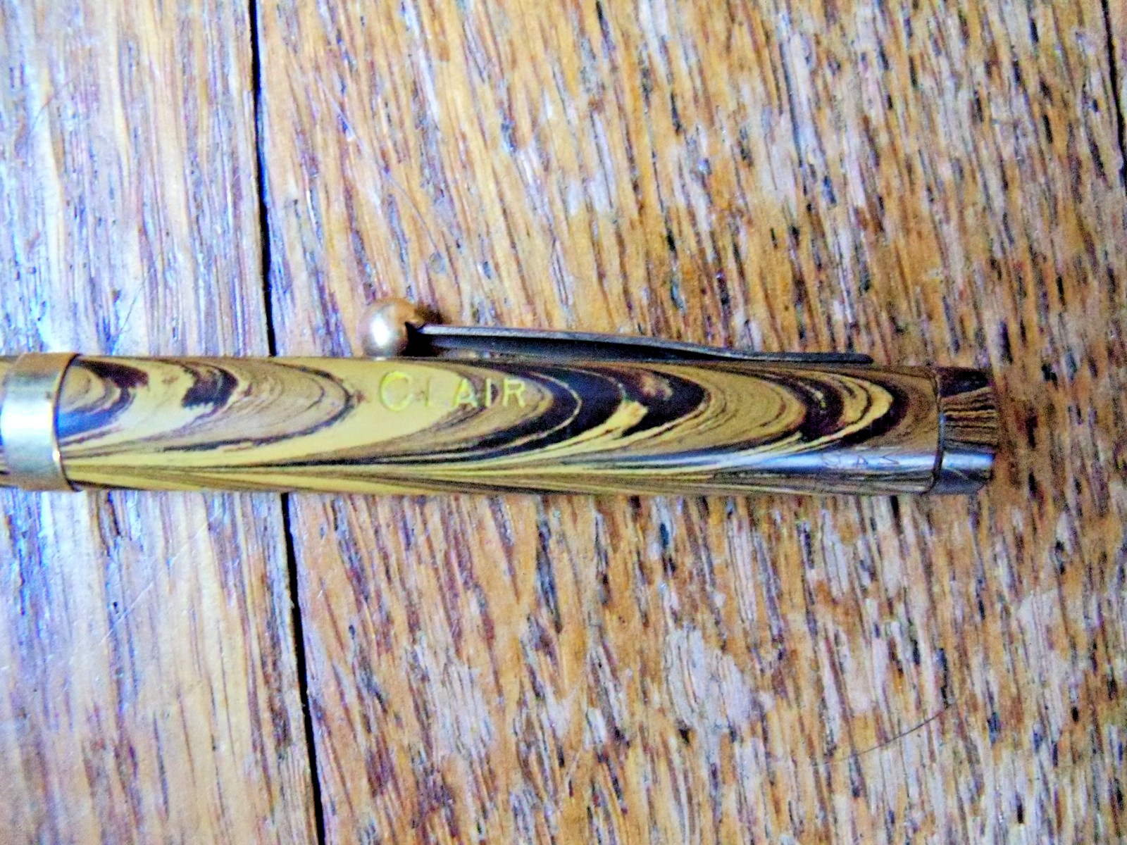 1920’s Waterman Olive Ripple Mechanical Pencil