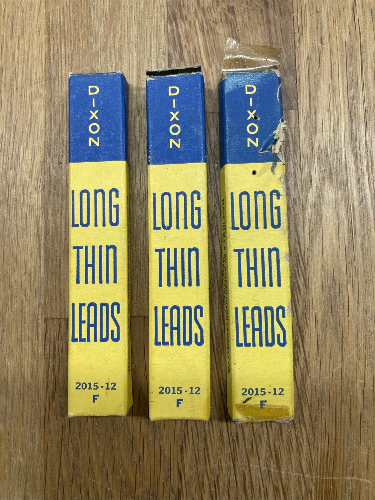 Lot of 3 Vintage DIXON Mechanical Pencil Lead Packs 2015-12 F USA