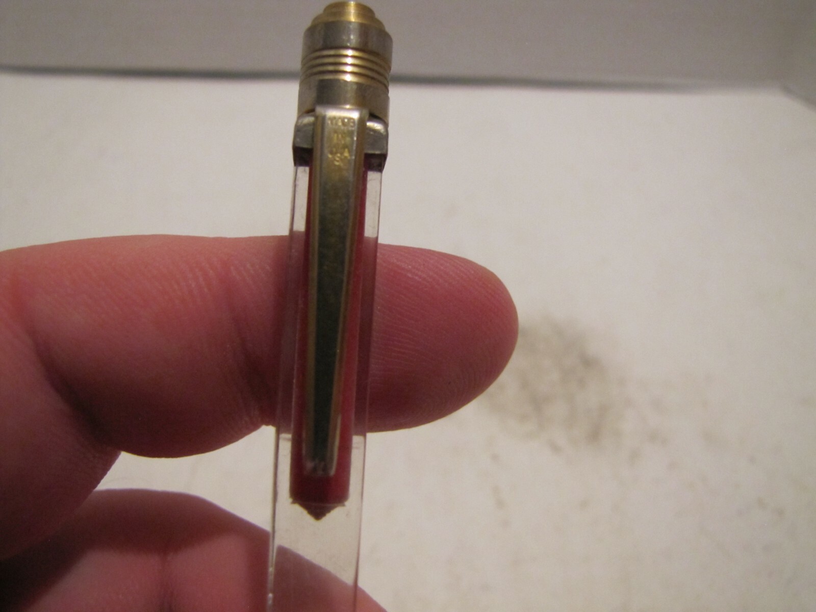 VINTAGE RARE UNMARKED SHELL CHEMICAL CORP. SHELL GAS MECHANICAL PENCIL USED