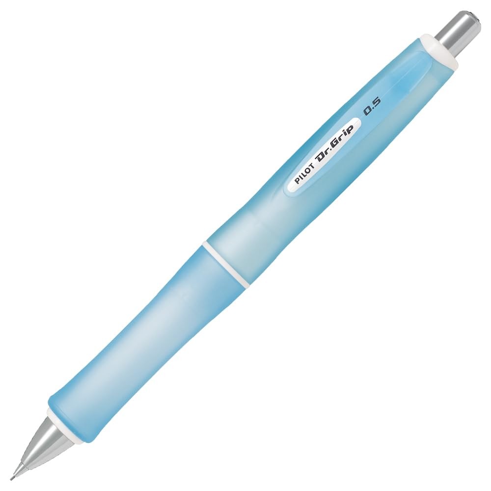 Pilot Dr. Grip G Spec Frost Mechanical Pencil 0.5mm Soft Blue Shake Mechanism
