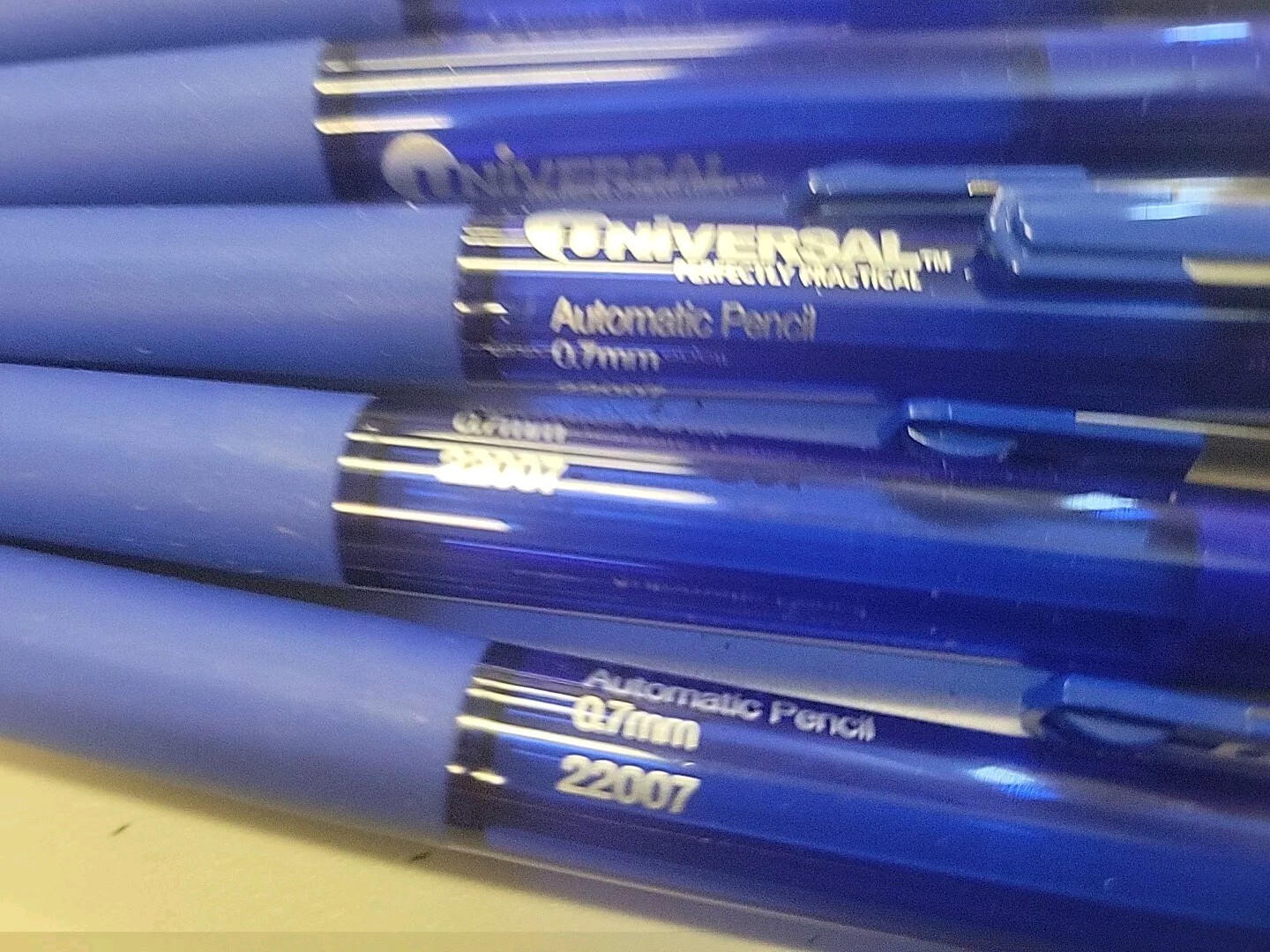 7ea Universal 22007 0.7 mm HB (#2) Mechanical Pencil – Blue New – Discontinued