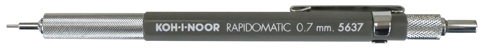 Koh-I-Noor Rapidomatic Mechanical Pencil, 7mm lead, Gray, 1 Each (5637) .7 mm