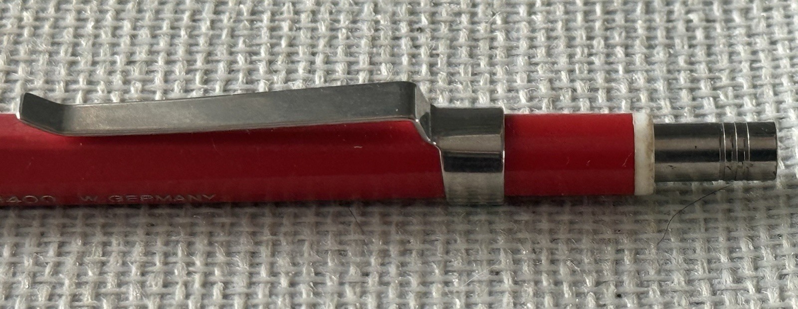 Vintage A.W Faber Castell Sure-Grip 6400 Pencil Red (Rare) Mechanical W GERMANY
