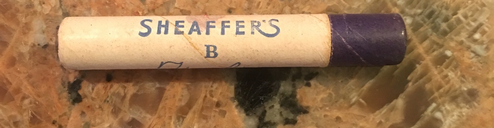Vintage Schaffer’s Leads B NOS 3 1/8″ Cardboard Tube