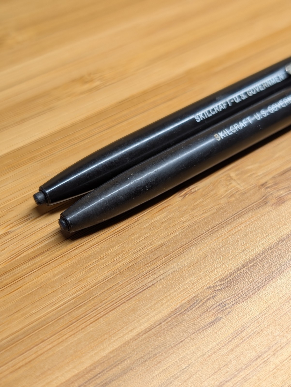 Vintage Skilcraft – US Government Black Marker/Grease Pencil Set Of 2 Lot Twist