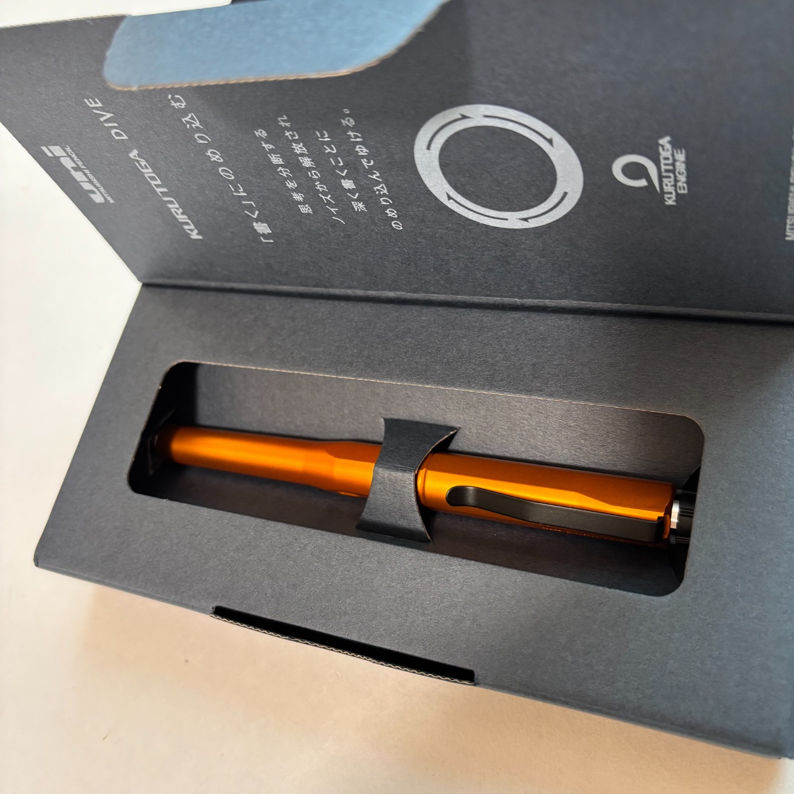 Uni Kuru Toga Dive 0.5mm Mechanical Pencil Twilight Orange NEW Kurutoga Japan