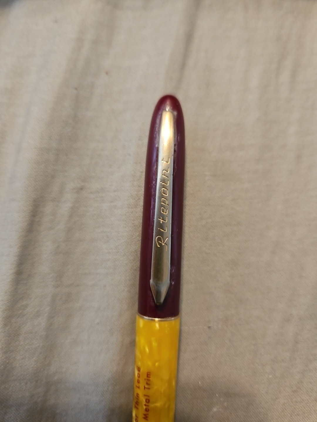Vintage Ritepoint Mechanical Pencil Bird dog Gazette. Saint louis Mo. Works