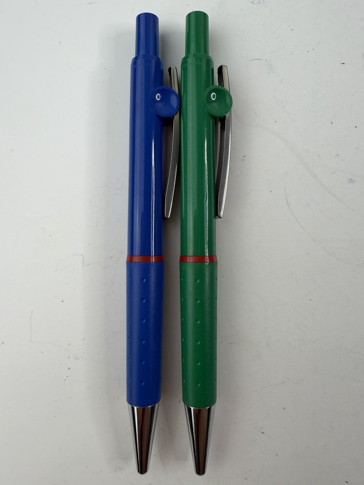 Vintage Rollerball Rotring Clipper Pen Blue and Green Lot of 2