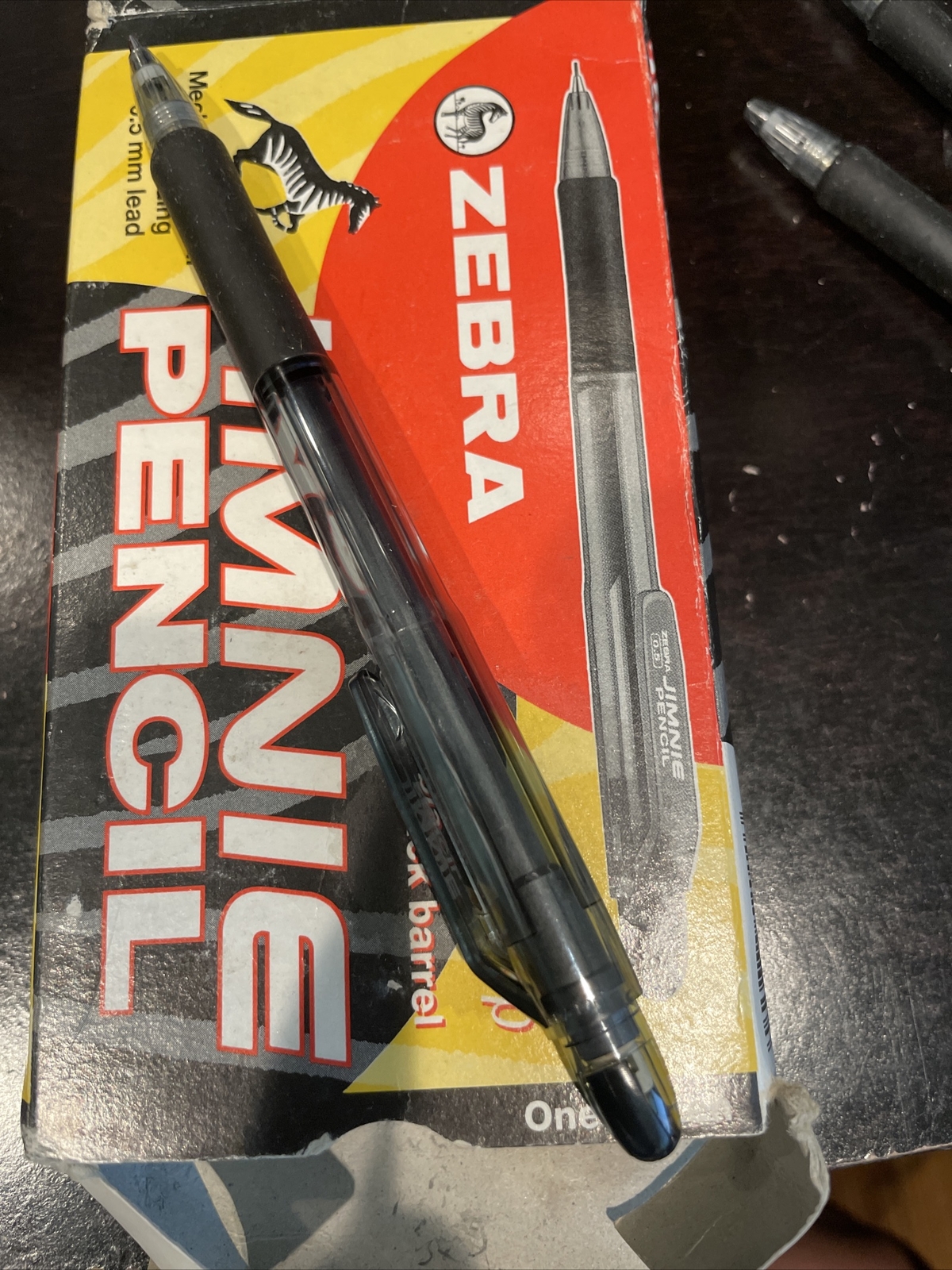 zebra Black Mechanical Pencil (one) self loading 0.5mm lead,