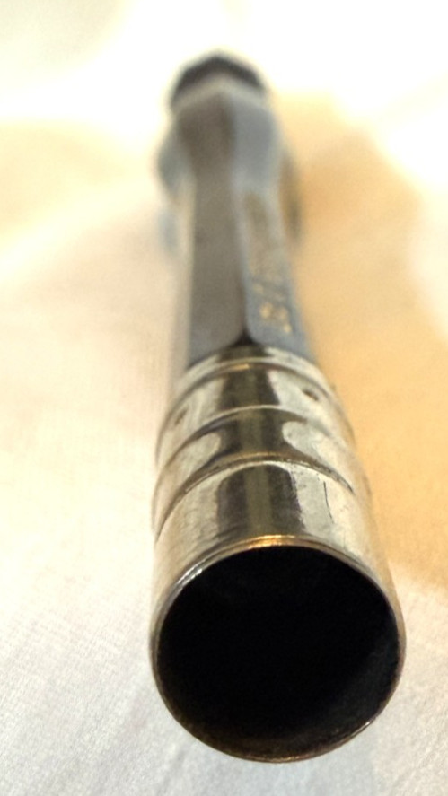 Vintage Zaner Bloser Col’s. O. Pat Black Silver Trim Ergonomic Mechanical Pencil