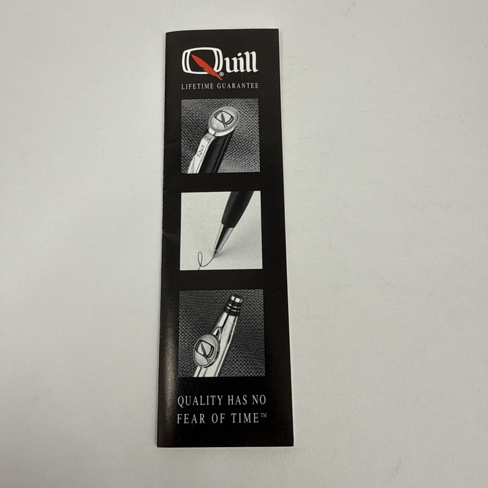 QUILL Brand Gold Tone Pen & Mechanical Pencil Set W/ Case & Slip