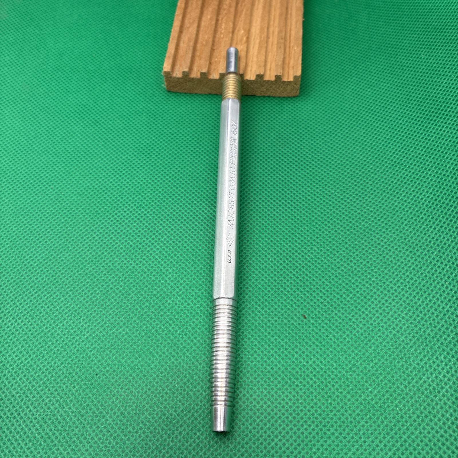 Vintage Eberhard Faber Microtomic 607 Mechanical Pencil Metal USA Gold Top