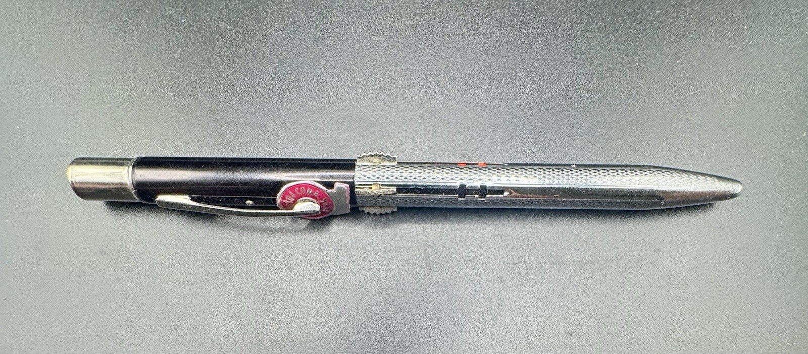 Vintage Norma Multi Color Pen-Pencil Black Enamel /Chrome -Works – Box/Price tag