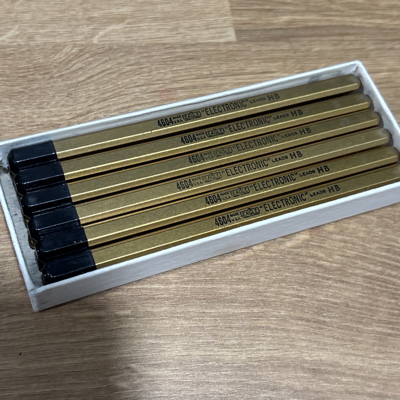 Vintage Eagle Electronic Mechanical Pencil Leads NOS 4604 HB / H / F – 6 Boxes