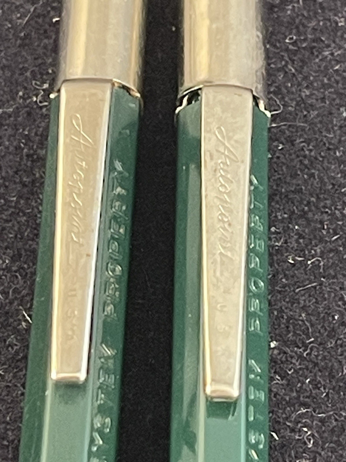 (4) Vintage 1960s Autopoint Green Mechanical 2H Pencil “Bell System Pro“ + Leads