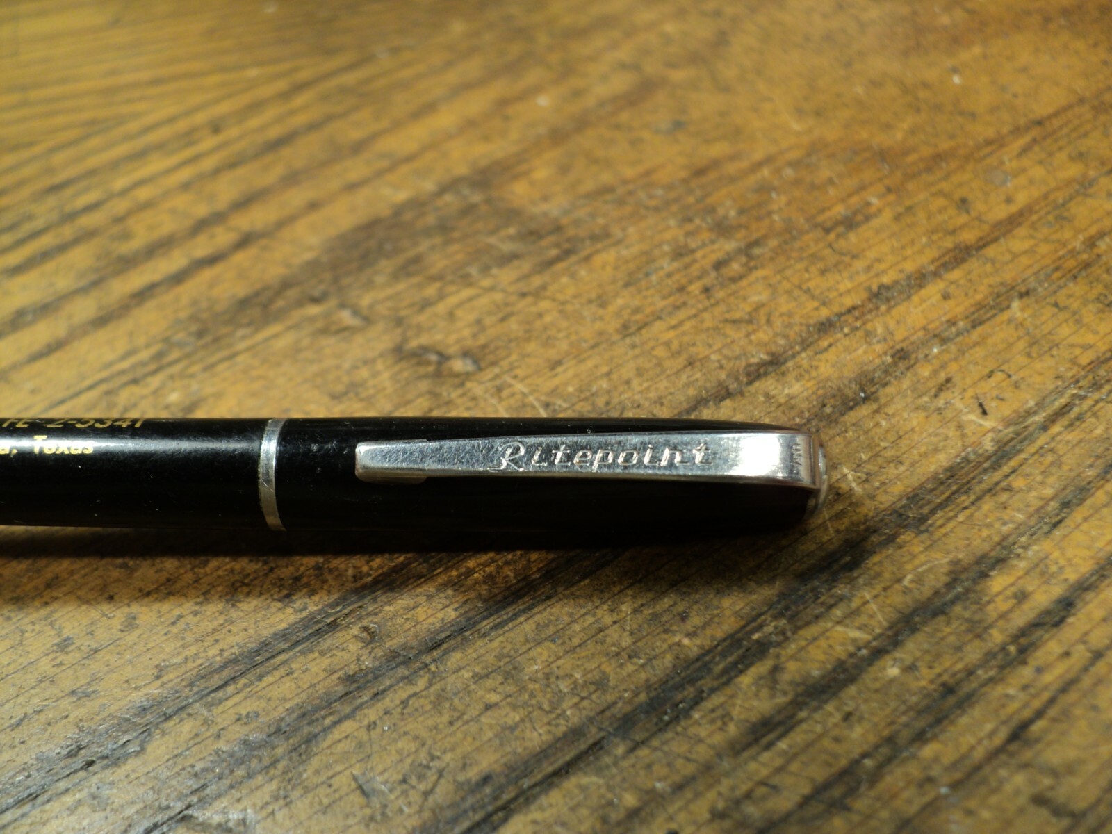 Vintage Ritepoint Mechanical Pencil Jennings & Keown Fishing & Rentals Odessa Tx
