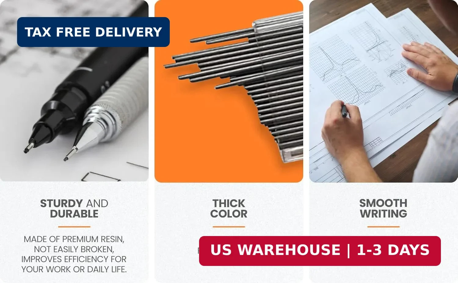 Bild 800 Leads – 0.9mm HB Break-Resistant Mechanical Pencil Lead Refills Value P