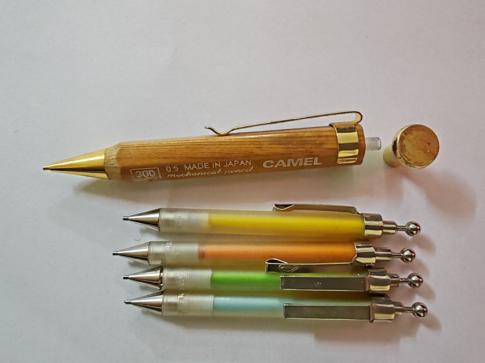 Vinrage Rare Nos Mini Camel Brand Mechanical Pencil 4 Pcs 200 , 1 Pc 300 , Japan