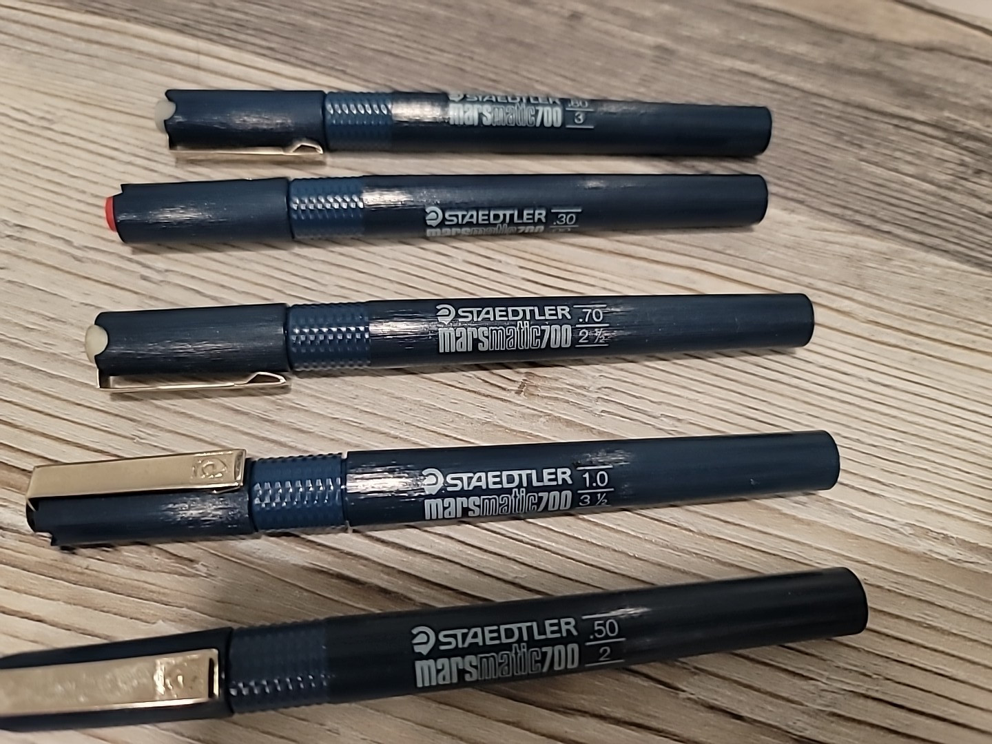 Vintage staedtier Marsmatic 700 lot of 5. 1.0,.70,.30, .50,.80