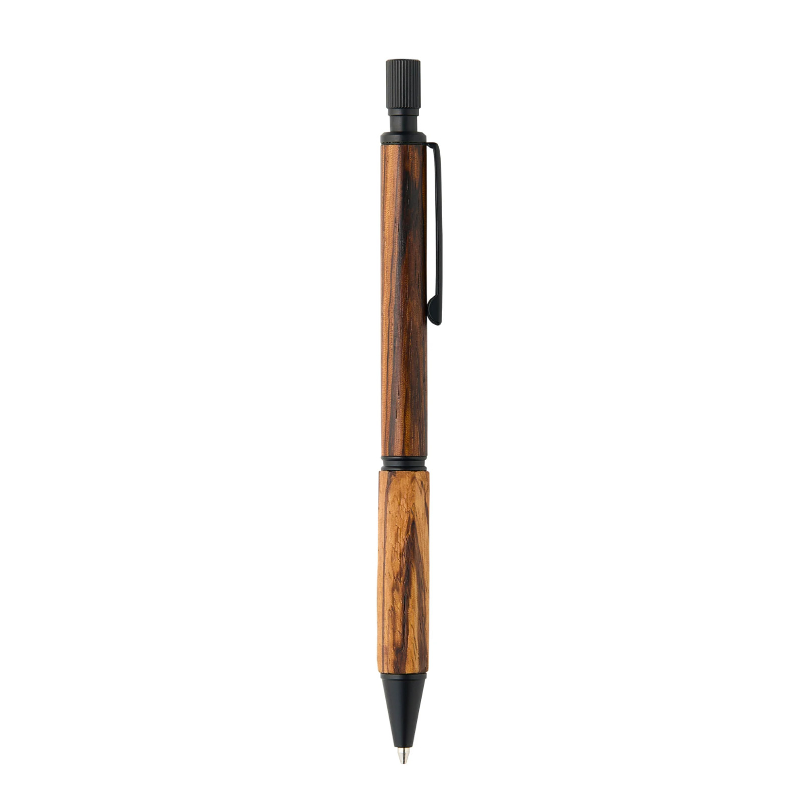 Kitera LIFT+ Wood 0.5mm Mechanical Pencil Zebrawood Brass Made in Japan